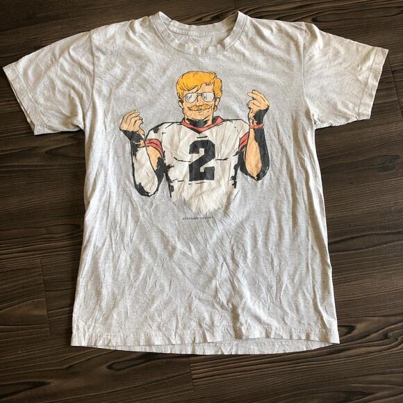 Grey ‘Billy Vegas’ Football Graphic Tee - Picture 1 of 5